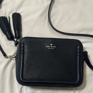 Kate Spade Textured Black Crossbody Bag